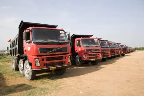 Mine dumpers lined up for auction Stock Photos