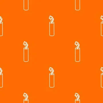 Mine dynamite pattern vector orange Stockillustratie