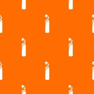 Mine dynamite pattern vector orange Illustrazione stock
