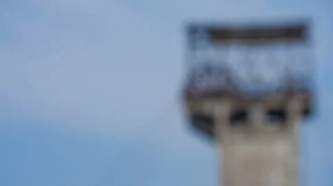 Mine elevator wheel under working Stock Footage 65762076