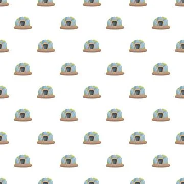 Mine entrance seamless pattern for game background Stock Illustration