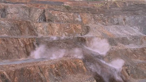 Mine Explosion Stock-Footage 346855599