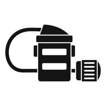 Mine flashlight icon, simple style Stock Illustration