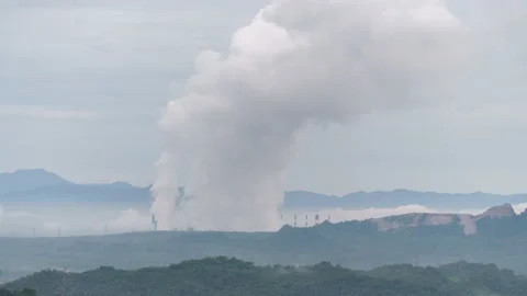Mine Mae Moh coal-fired power plant in Thailand Stock Footage 139859301