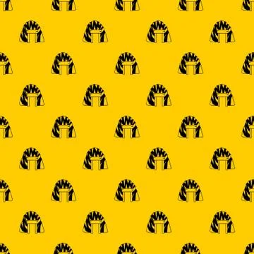 Mine in mountain pattern vector Illustrazione stock