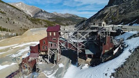 Mine in the mountains Stock Photos