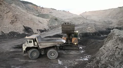 Mine Open Pit Loading Stock Footage 11630845
