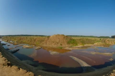 Mine river Stock Photos