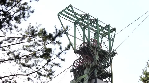 Mine rotating copra Video stock 68395777