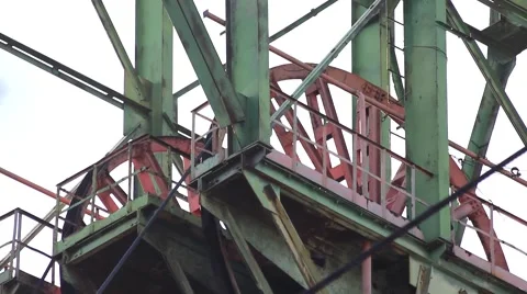 Mine rotating copra Video stock 68395791