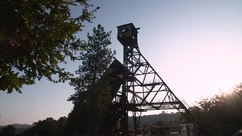 Mine shaft structure Stock Footage 317349184