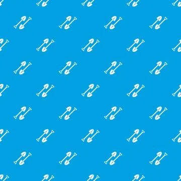 Mine shovel pattern seamless blue イラスト素材
