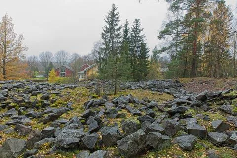 Mine waste. Foto stock