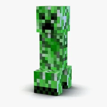 Minecraft Creeper ~ 3D Model ~ Download #90658376 | Pond5