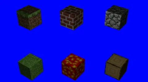 Minecraft Creeper Bricks Blocks Stock Footage 20644146