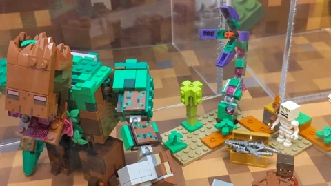 Minecraft Lego Kits Stock Footage 168508121