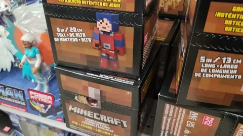 Minecraft Pixel Art Dude Craft Stock Footage 219432721