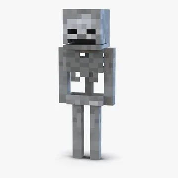 Minecraft Skeleton 3D Model