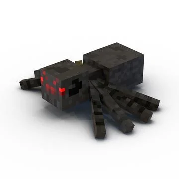 Minecraft Spider ~ 3D Model ~ Download #90924120 | Pond5