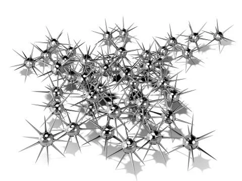 Minefield - Chrome Stock Illustration