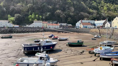 Minehead Harbour Somerset Stock Footage 239361993