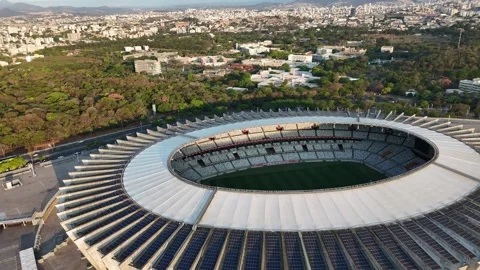 Mineirao Stadium - Circle Close Stock Footage 319078302