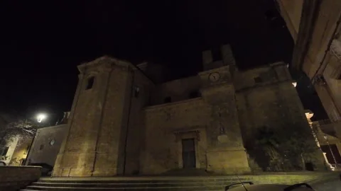 Mineo, Sicily by night Stock-Footage 297615880