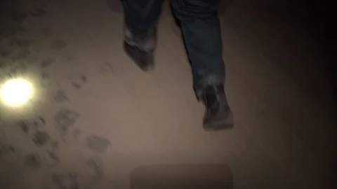 A miner goes down the mine Stock Footage 86873790