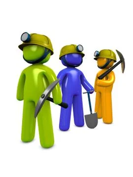 Miner Ilustración de archivo