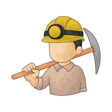 Miner illustration Stock Illustration