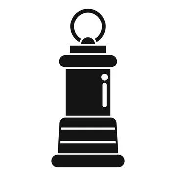 Miner lamp icon symbolizing underground work and safety Stockillustratie