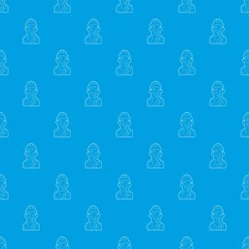 Miner pattern seamless blue Illustrazione stock