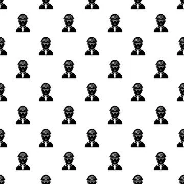 Miner pattern vector seamless Illustrazione stock