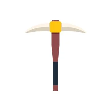 Miner pickaxe breaking stones for crypto currency mining Stock Illustration