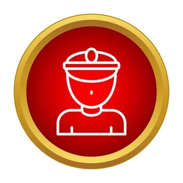 Miner worker profession icon showing safety helmet Stock Illustration