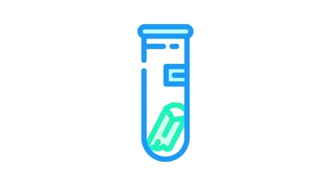 Mineral analysis mining color icon animation 스톡 동영상 327267662