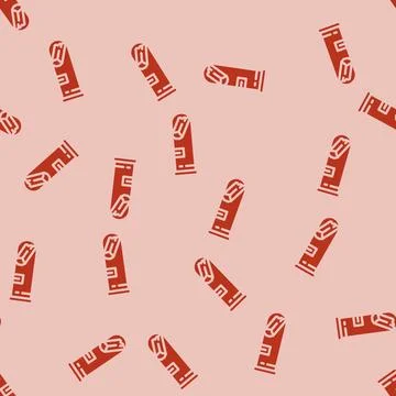 Mineral analysis mining glyph vector seamless pattern Illustrazione stock