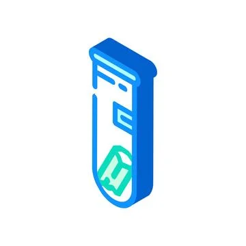 Mineral analysis mining isometric icon vector illustration Stock Illustration