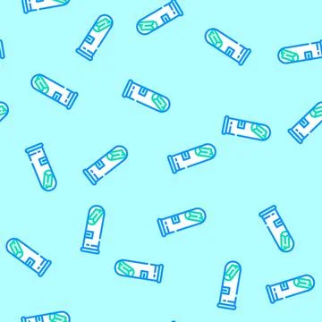 Mineral analysis mining vector seamless pattern Illustrazione stock