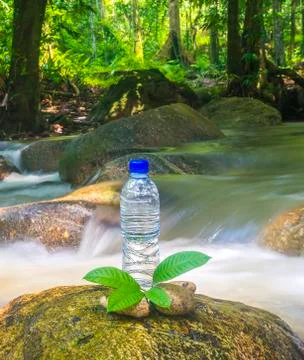 Mineral bottle Stock Photos