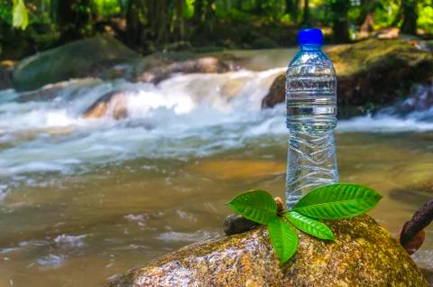 Mineral bottle Stock Photos