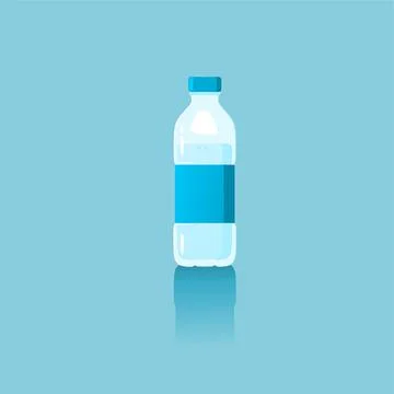 Mineral bottle vector Stock Illustration