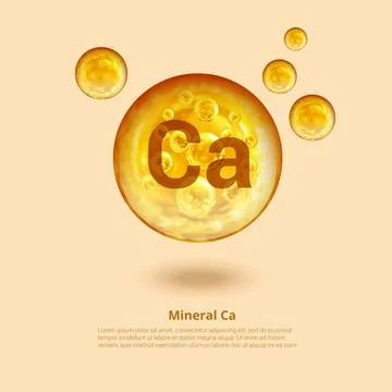 Mineral Ca bubbles Stock Illustration