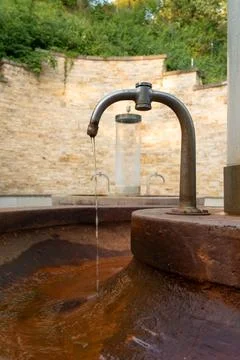 Mineral drinking water source Stock Photos