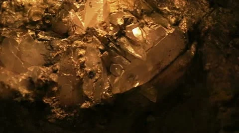 Mineral in mine Stock Footage 20542478