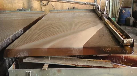 Mineral Processing at a Tin Mine Stock Footage 64803273