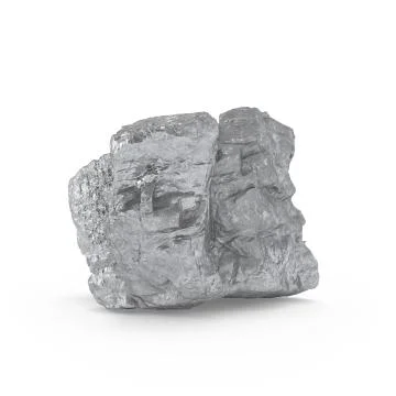 The mineral raw materials 3d rendering Stock Illustration