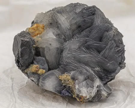 Mineral sample of barite on a light background Foto stock