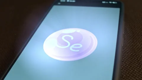 Mineral Selenium Se symbol, presentation Stock Footage 309461247