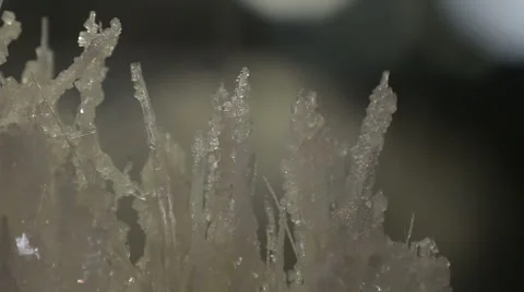 Mineral in shape of needles panorama Stock Footage 52860780